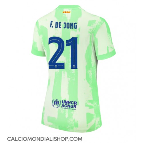 Maglie da calcio Barcelona Frenkie de Jong #21 Terza Maglia Femminile 2024-25 Manica Corta